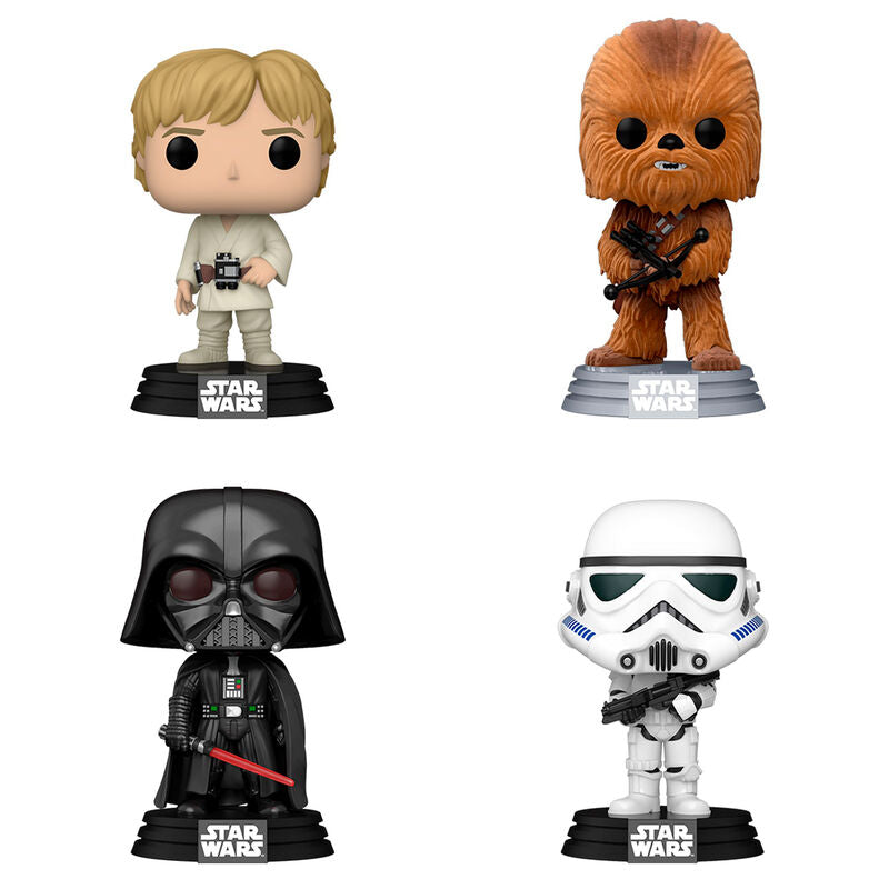 Star Wars - Pack of 4 Figures - New Classic Exclusive Funko Pop!