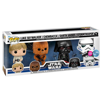 Star Wars - Pack of 4 Figures - New Classic Exclusive Funko Pop!