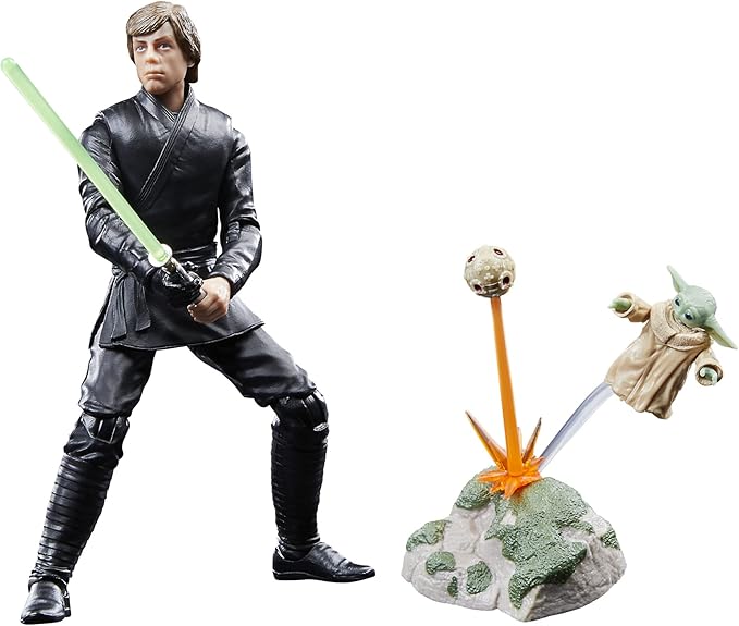 Star Wars The Black Series - Luke Skywalker & Grogu (Star Wars: The Book of Boba Fett) - 16cm and 3cm Action Figures