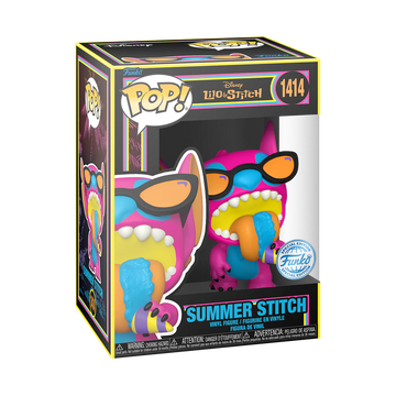 Disney - Lilo & Stitch - Summer Stitch (Black Light) - Funko Exclusive Pop! (1414)
