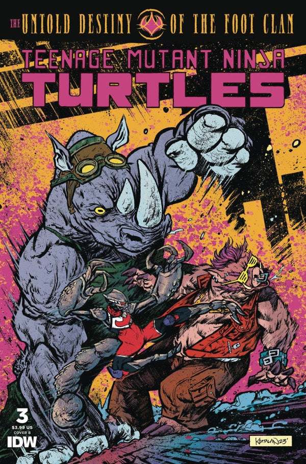 IDW - Teenage Mutant Ninja Turtles: The Untold Destiny of the Foot Clan #3 - Cover B Kevin Anthony Catalan Variant