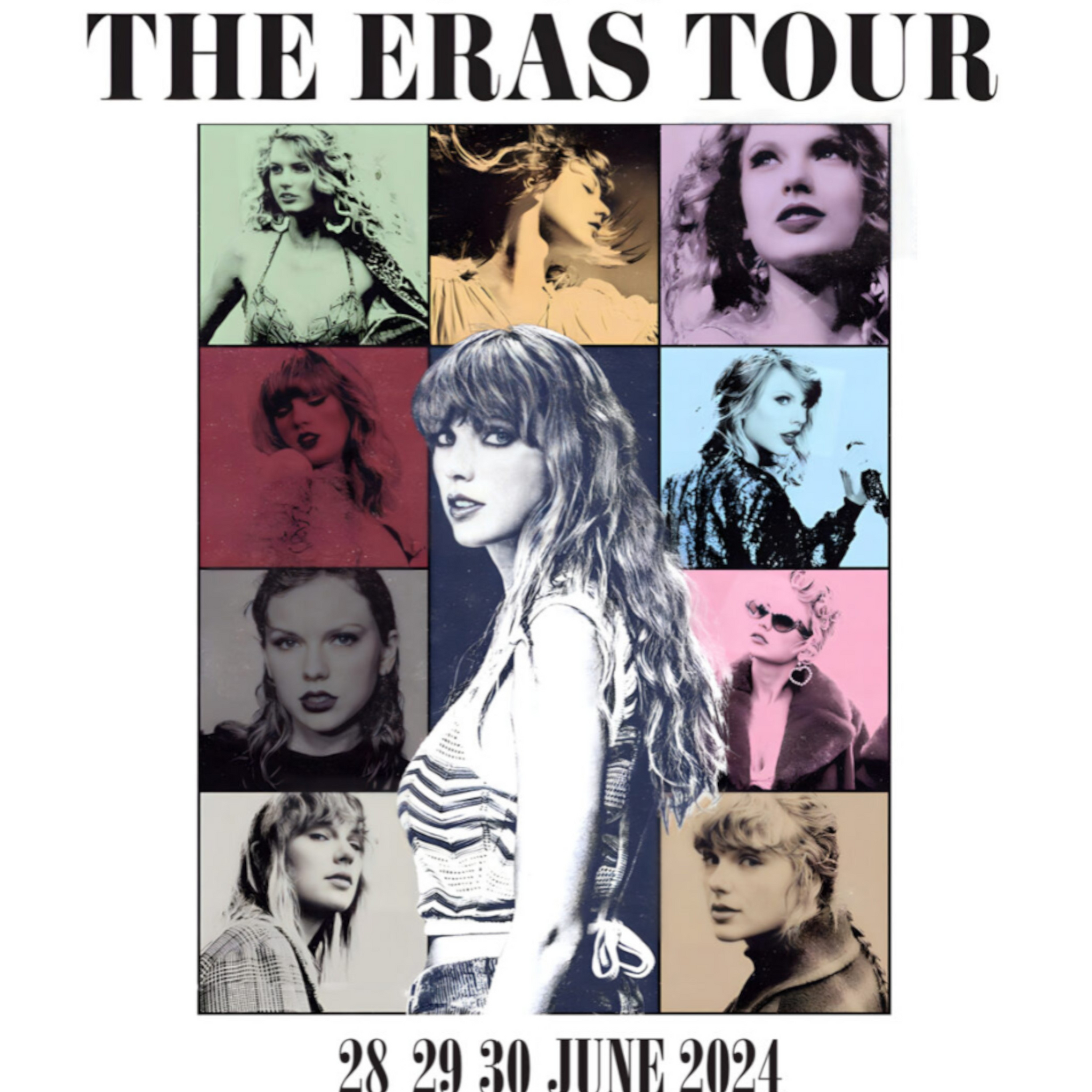 Taylor Swift - Eras Tour Dublin 2024 - Mini Poster