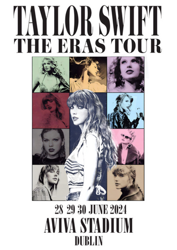 Taylor Swift - Eras Tour Dublin 2024 - Mini Poster