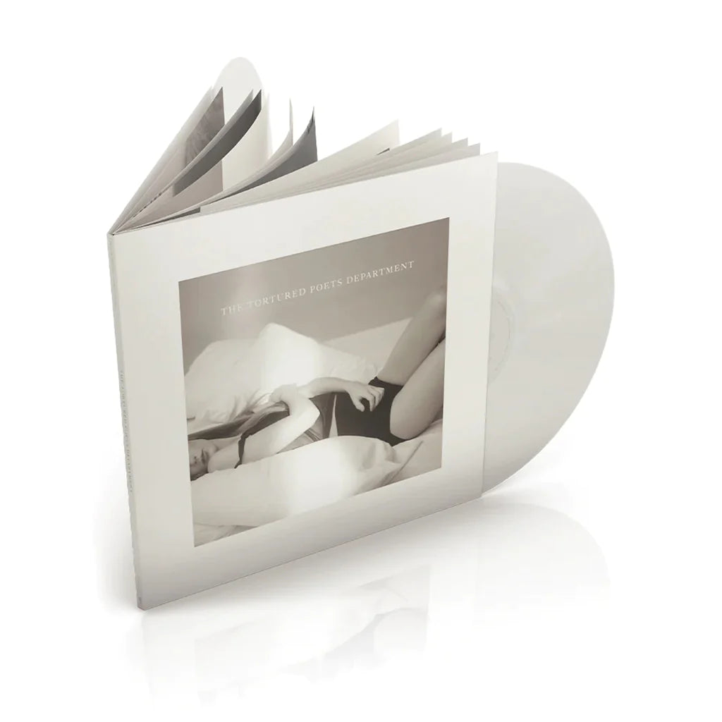 Taylor Swift - The Tortured Poets Department (with 24-page book-bound jacket) - 2LP - Ghosted White Vinyl