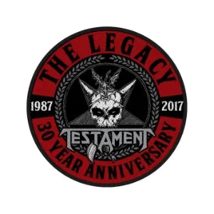 Testament - The Legacy 30 Year Anniversary - Circular Patch