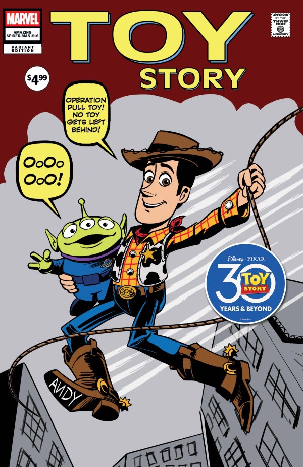 Marvel - The Amazing Spider-Man #16 - Marco Forcelloni Pixar Toy Story Homage Variant