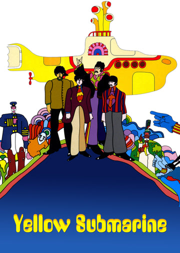 The Beatles - Yellow Submarine (White) - A4 Mini Print/Poster
