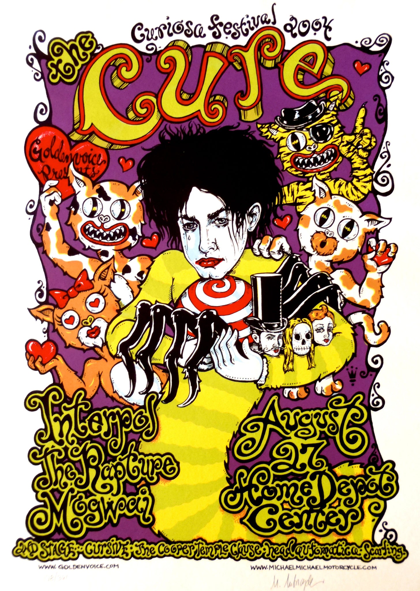 The Cure - Curiosa Festival 2004 - A4 Mini Print/Poster