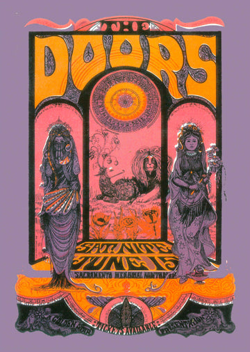 The Doors - Sacramento Memorial Auditorium 1970 - A4 Mini Print/Poster