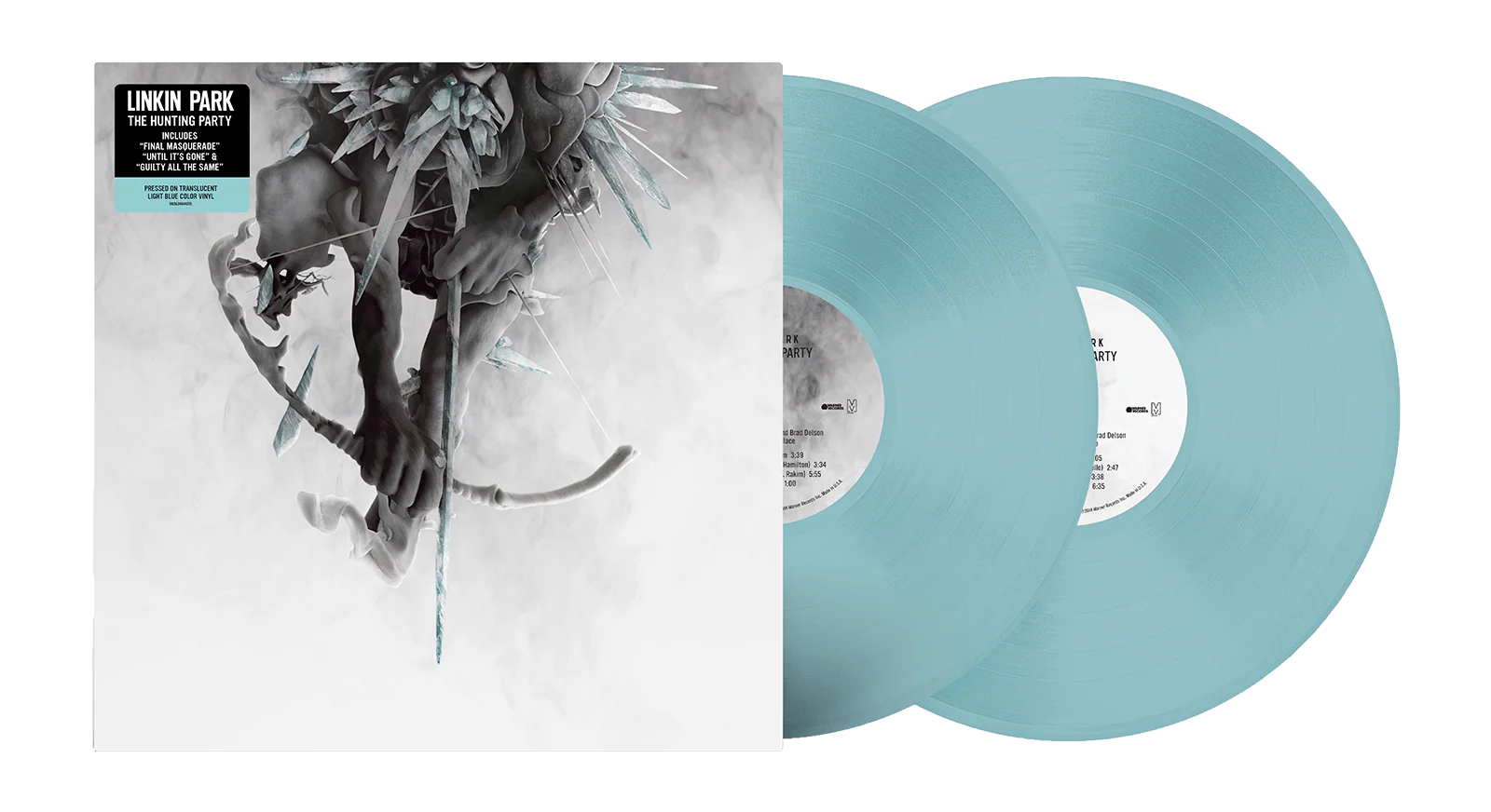 Linkin Park - The Hunting Party (Reissue with Etching) - 2LP - Translucent Light Blue Vinyl