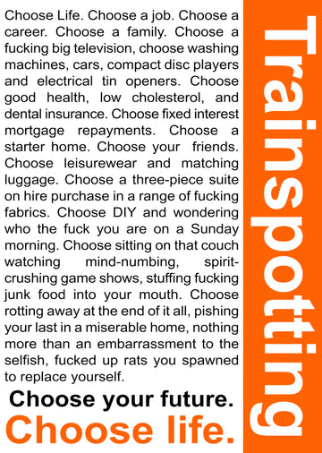 Trainspotting - A4 Mini Print/Poster