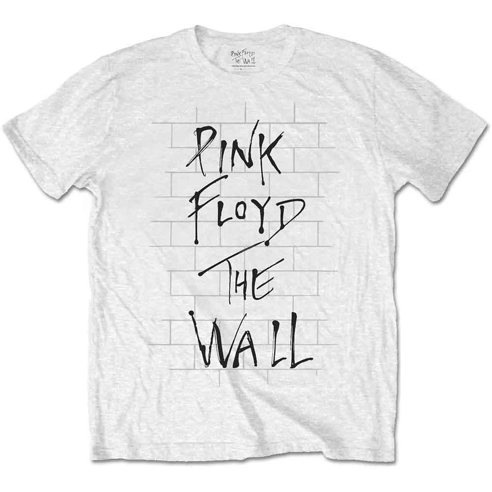 Pink Floyd Unisex T-Shirt: The Wall & Logo (White)