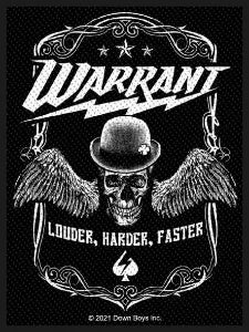 Warrant - Louder Harder Faster - Patch