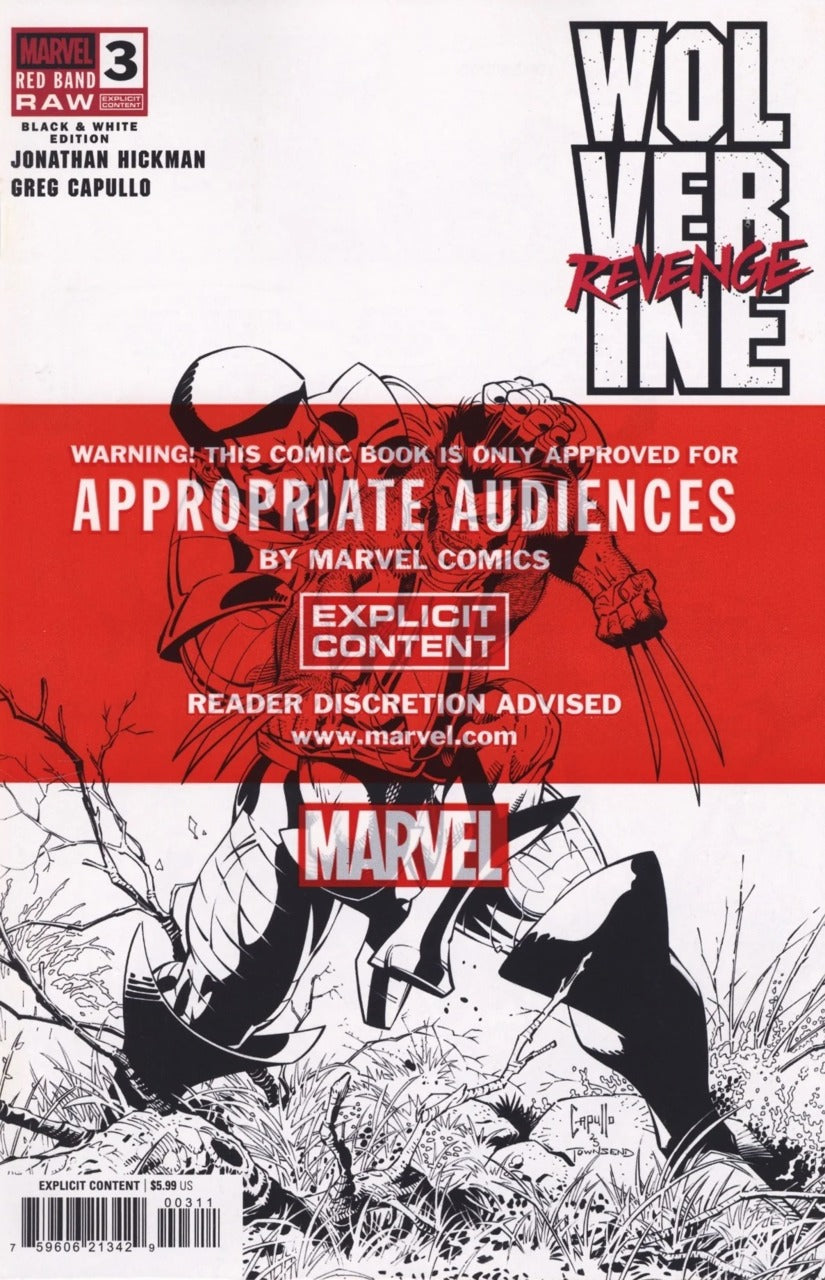 Marvel - Wolverine: Revenge – Red Band Raw: Black & White Edition #3