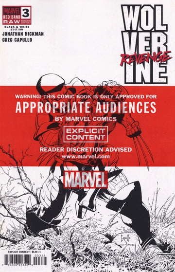 Marvel - Wolverine: Revenge – Red Band Raw: Black & White Edition #3