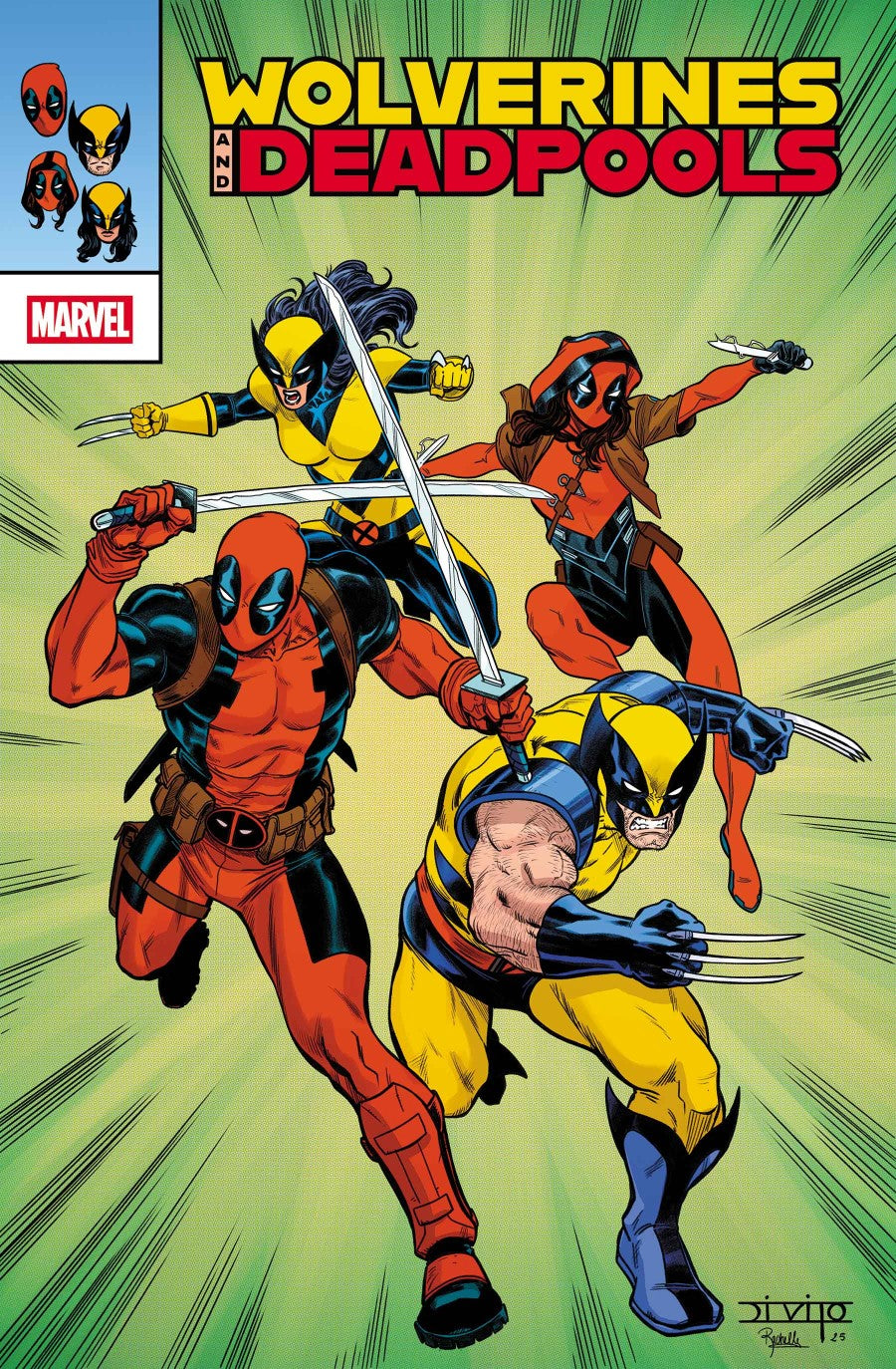 Marvel - Wolverines & Deadpools #1 - Andrea Di Vito RetroVision Variant (Jul 2)