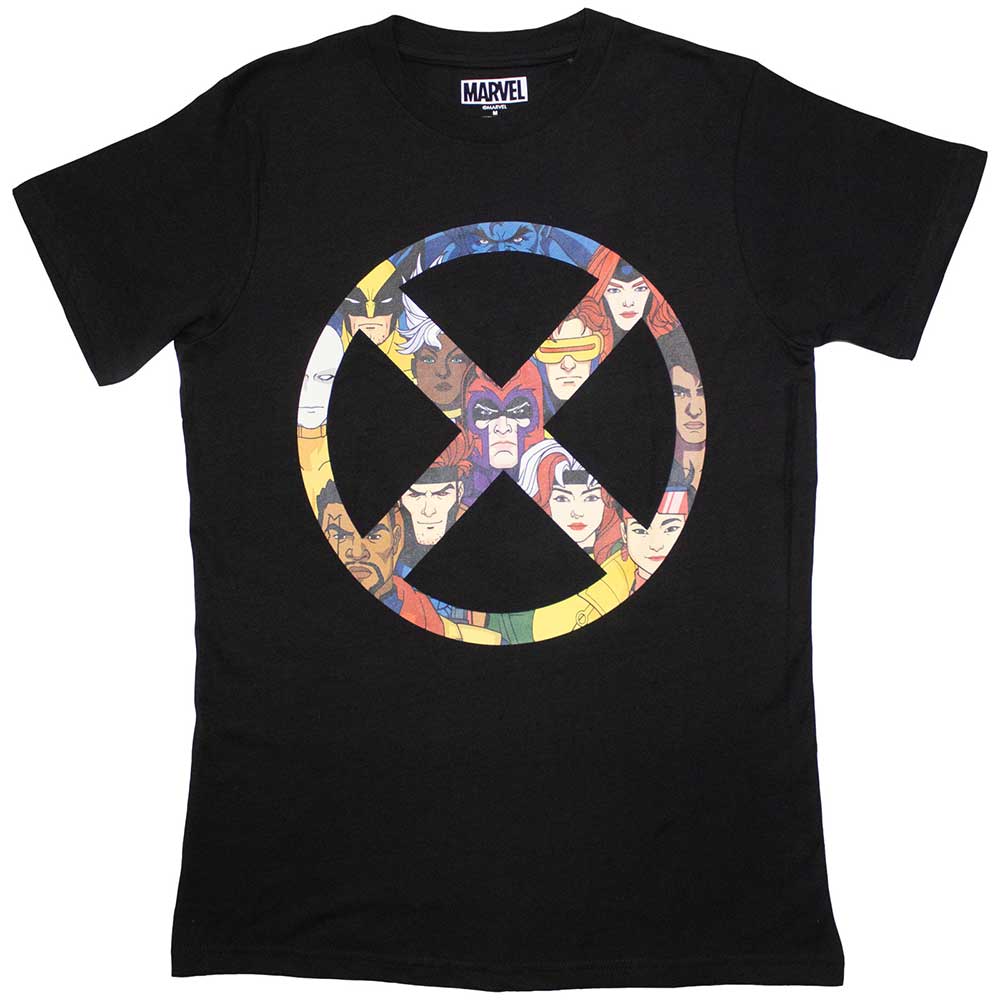 Marvel Comics Unisex T-Shirt: X-Men '97 X Badge (Black)