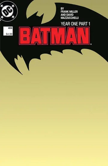 Batman #404 - Year One Part 1 (Facsimile Edition Cover B Blank Card Stock Variant)