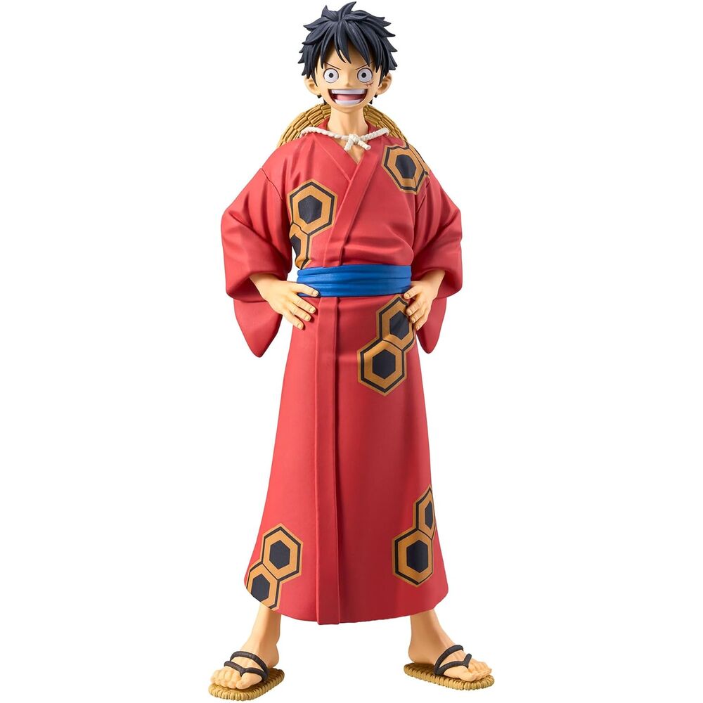 One Piece - The Grandline Series Wanokuni Yukata Monkey D Luffy - Figure 16cm