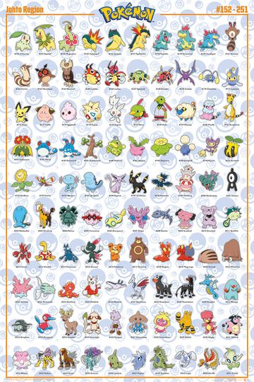 POKEMON - Johto English - Maxi Poster